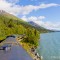 Paisagem entre Seward e Anchorage pela Alaska Railroad